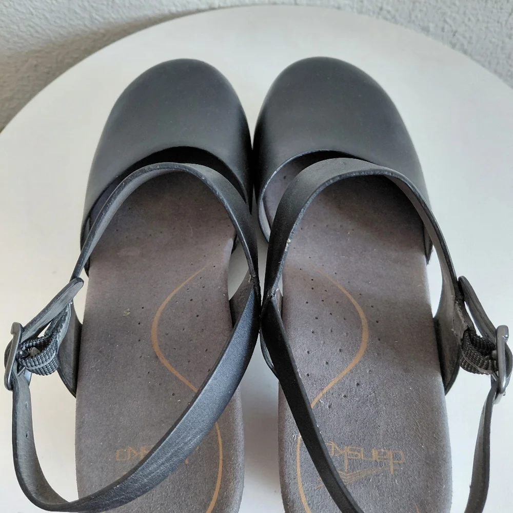 SOLD SOLD SOLD  Black Mary Jane Ankle Strap THEA Clogs - Picture 9 of 14